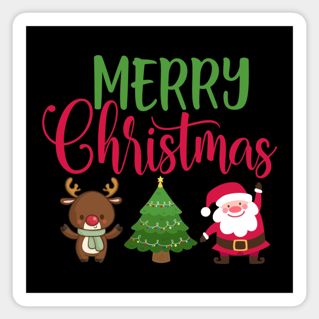 Merry Christmas Sticker by My Tribe Apparel